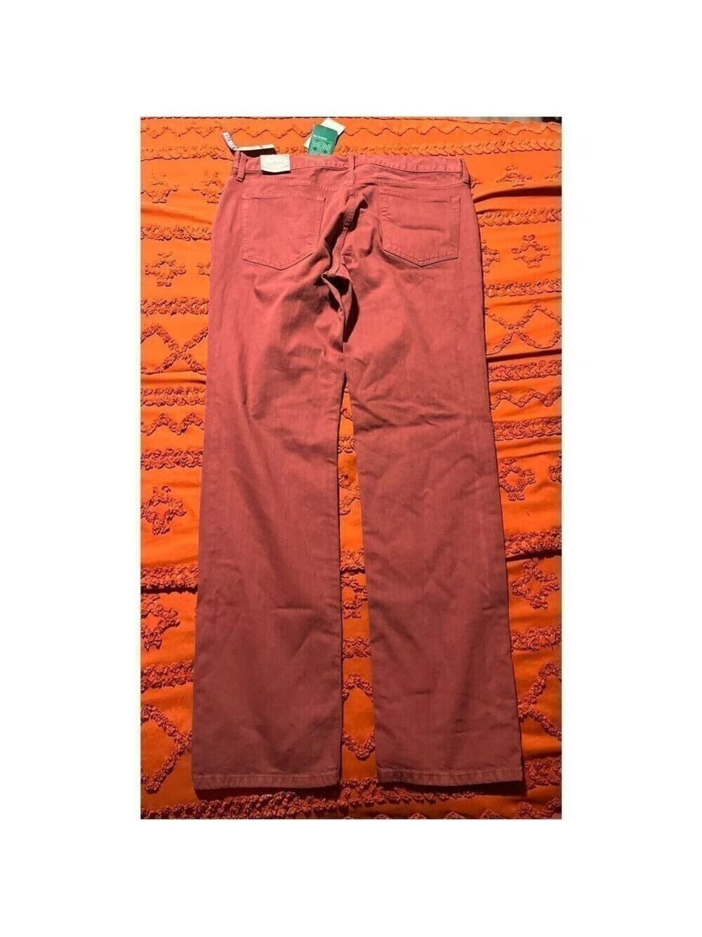 Flag & Anthem jeans Nashville Straight BNWT size 35 34 red - Picture 6 of 13